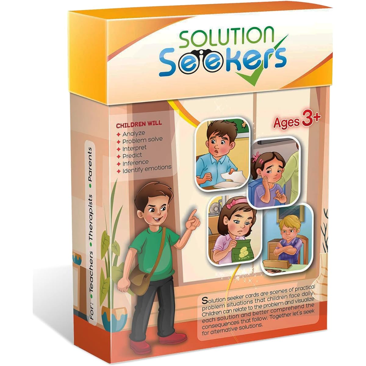 Critical Thinking Cards for Kids - Mindfulness + Fun Social Skills Games - Promotes Advanced Emotional Learning - Educational Kids Gifts
