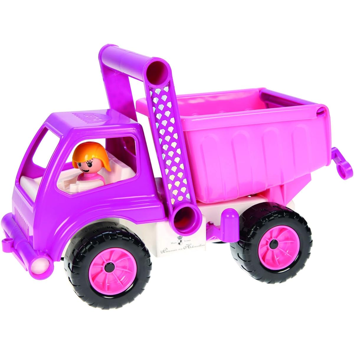 ksmtoys Lena Eco Active Princess Pink Dump Truck Eco Friendly BPA Free Phthalate Free Green Toy Made from Premium Grade Resin and Wood