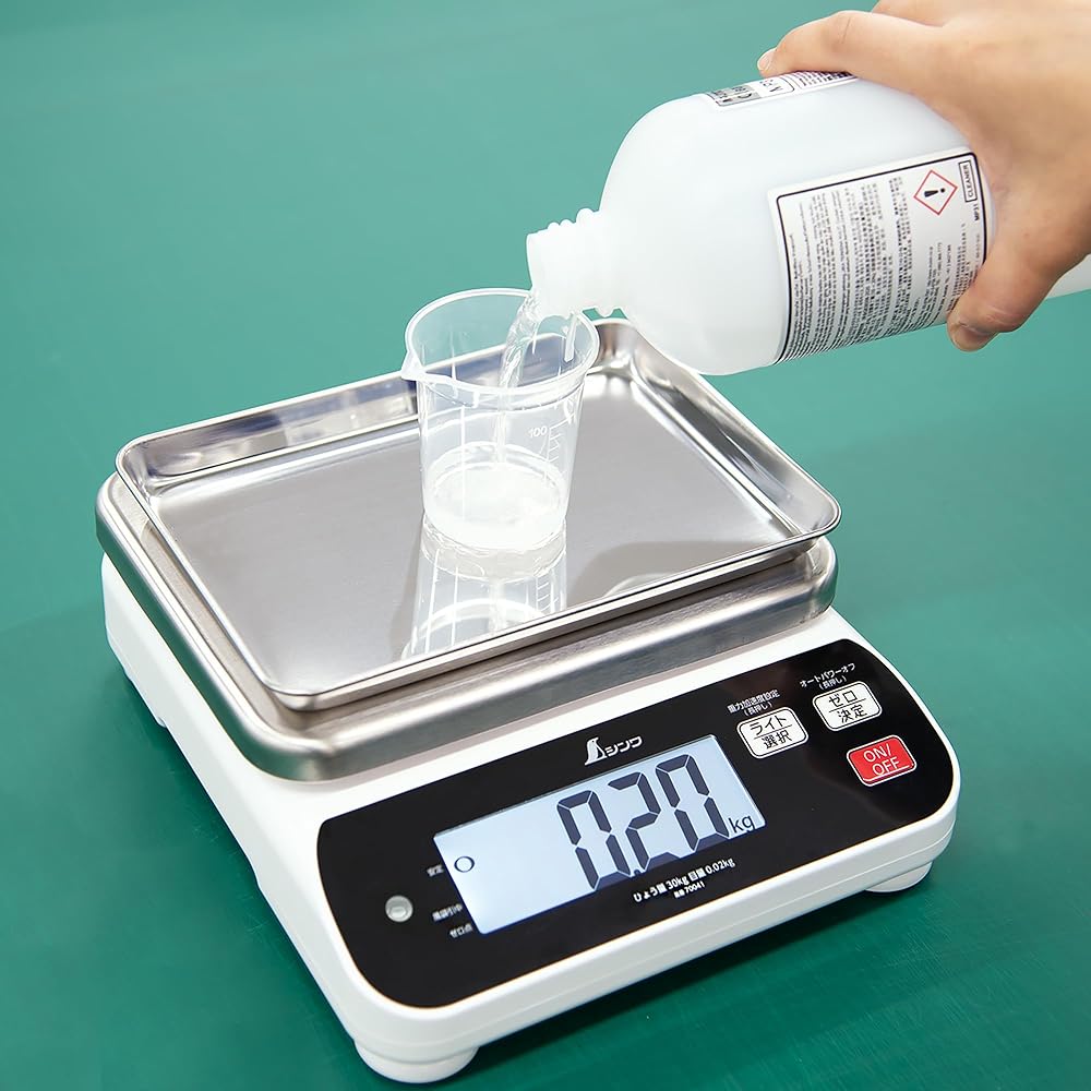 Shinwa Sokutei Digital Scale WP Dustproof and Waterproof For Non-Transaction Certificates 30kg 70041
