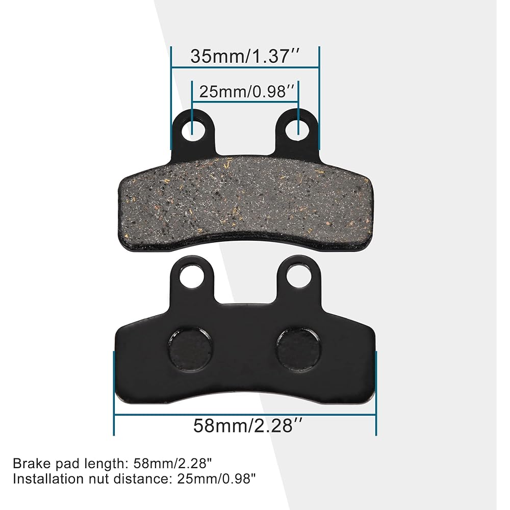 GOOFIT Disc Brake Pad Shoe Set Replacement for 110cc 125cc Taotao Apollo Dirt Bike Pit Bike