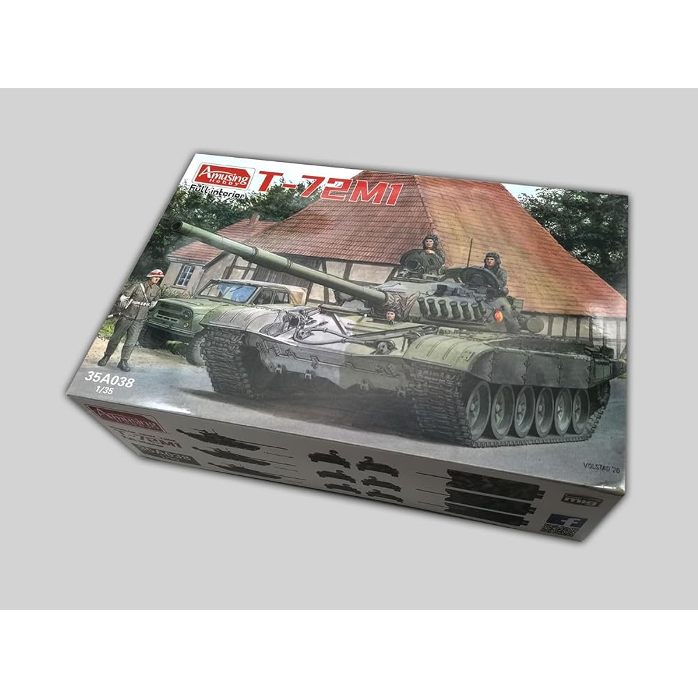 Amusing Hobby 1/35 East German Army T-72M Full Interior Plastic Model AMH35A038