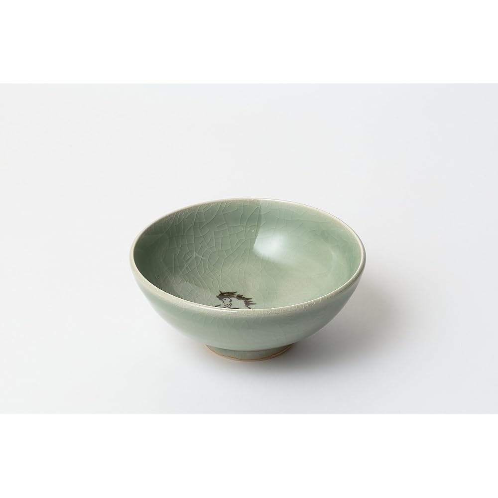 Ohori Soma Ware Matsunaga Kiln Rice Bowl Celadon Color (Small) Respect for the Aged Day Gift Present Rice Bowl Small Cute Bowl