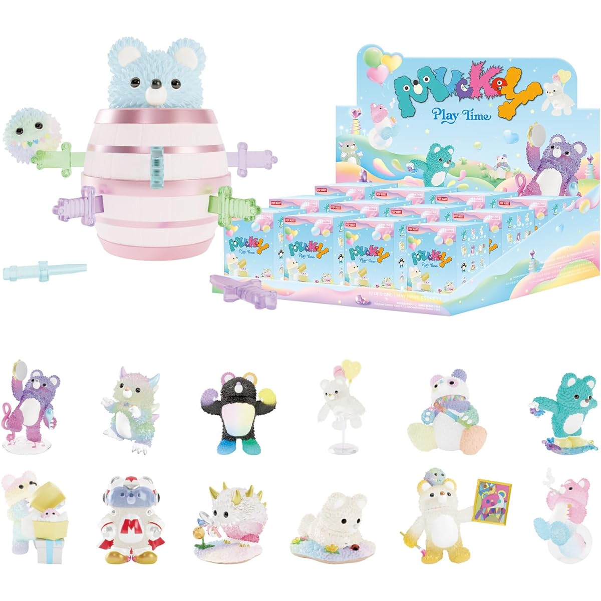 POP MART INSTINCTOY Action Figure Toys 12 of 12 Toy Collection Macky Playtime Random Box Design Collectible Toys Gifts for Boys and Girls