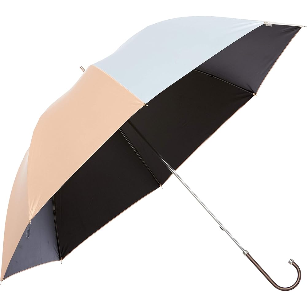 [Moonbat] Long Umbrella KOKoTi Long Umbrella, Rain Umbrella, Pastel Color, Stylish, Modern, Simple, Women's [Water Repellent, Heat Shielding, UV Protection, For Sunny or Rainy Days] Peach 21-353-10448-00 Peach Rib Length: Approx. 60cm