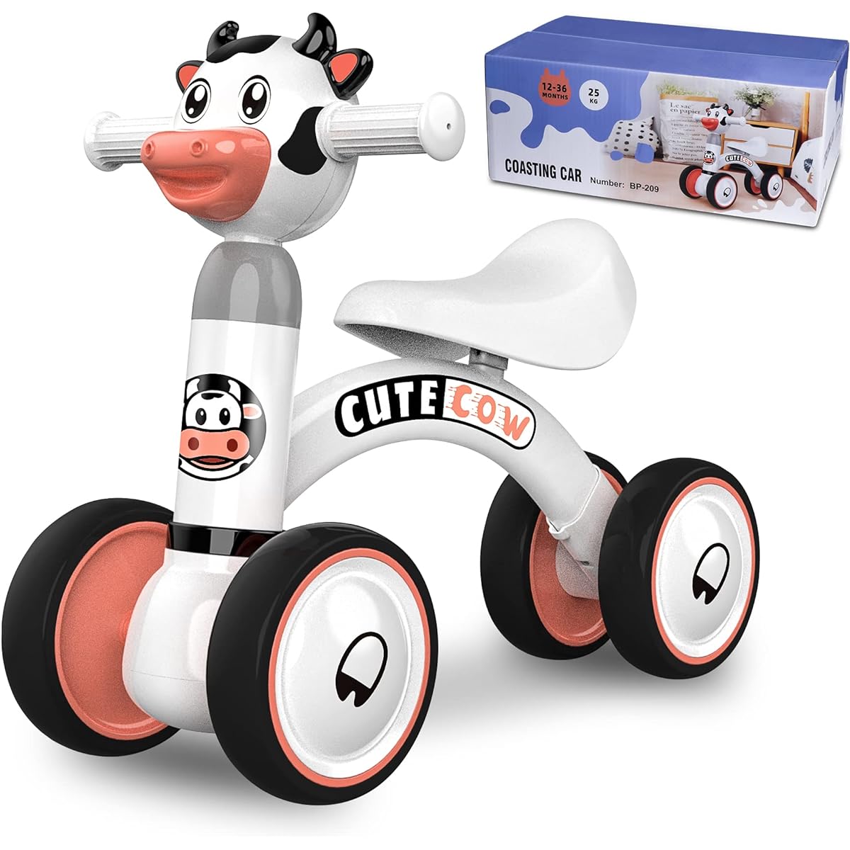 Afranti Baby Balance Bike 12-36 Months Boys Girls Toddler Kids Bike No Pedals 1 Year Old Birthday Gift Ride-On Walking Toy for 2-3.3 Feet Kids