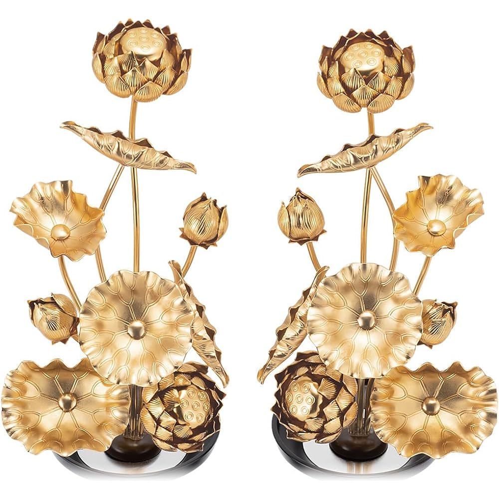 Buddhist altar shop Takita Shoten Everlasting flowers 6 cm (pair) Height 21cm x Width 11cm Buddhist altar fittings/Jouka Made in Japan Certificate included