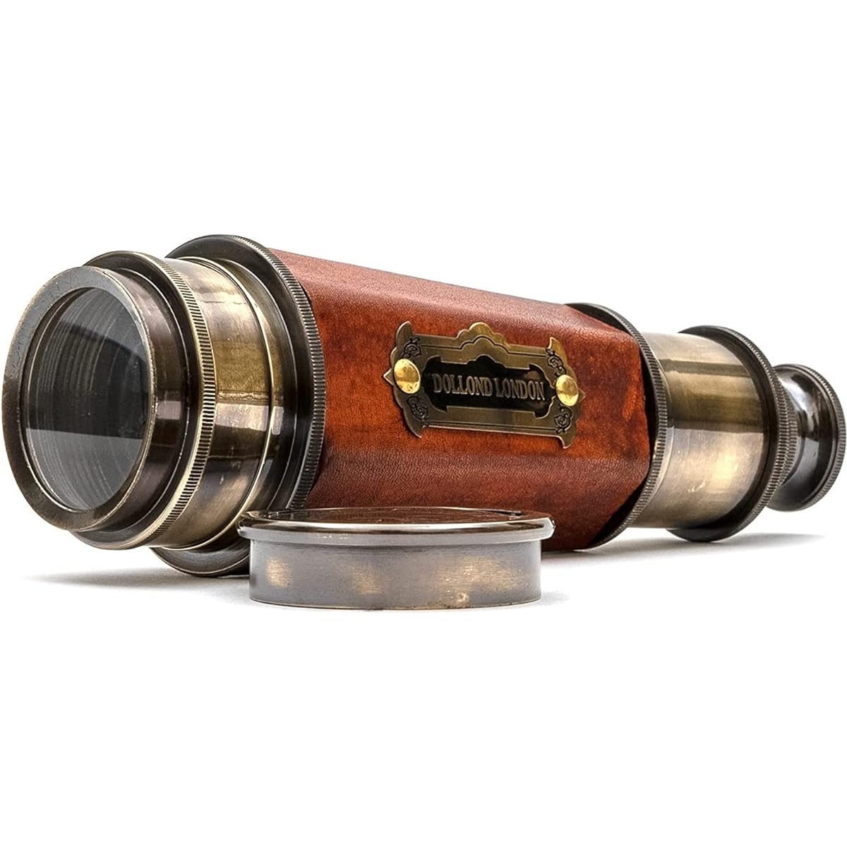 Vintage Ship 20" Hexagonal Tapered Brass Telescope with Powerful 20x Clear Vision Lens for Marine Sailors - Easy to Use Trekking "Elizabeth II" Maritime Designer Nautical Replica