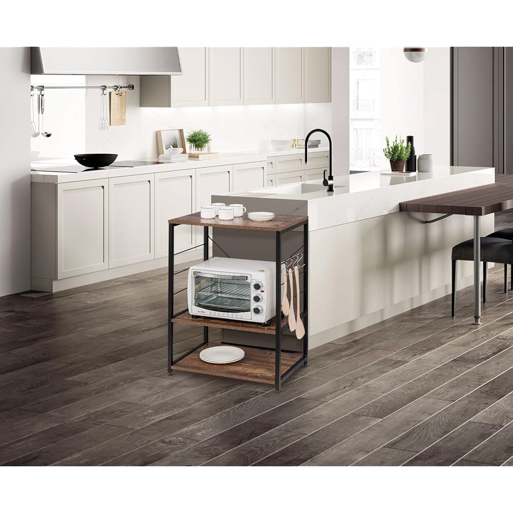 WOLTU Kitchen Rack Range Rack Cooktop Kitchen Wagon Range Board Kitchen Storage with 4 S-Rack RGB9309hov