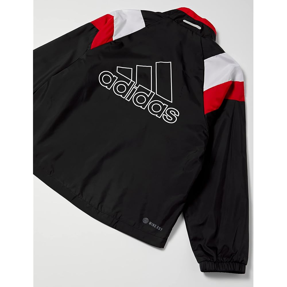 Adidas Jersey Top Kids Color Block Loose Fit Woven Track Top BUK61