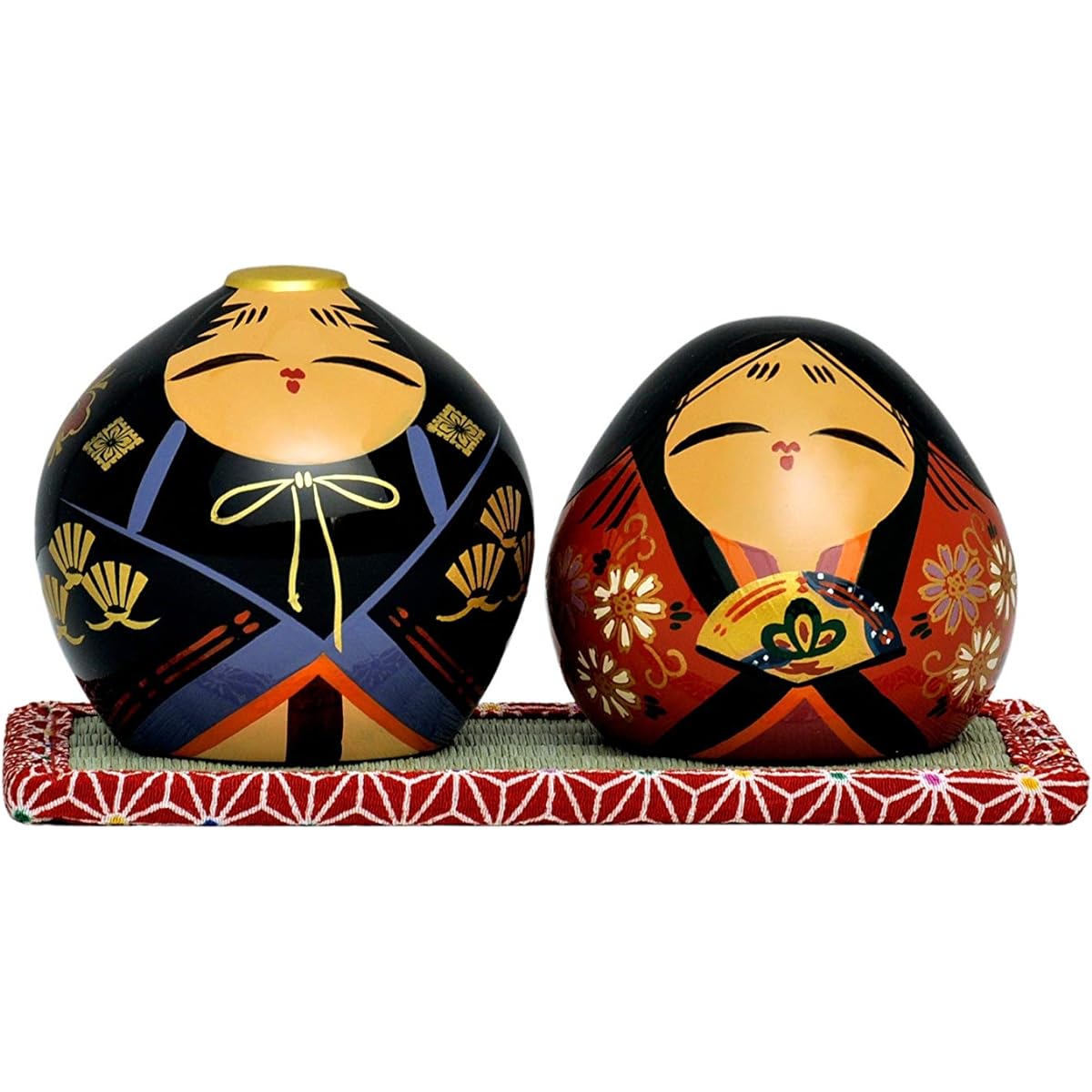 Sakai Sangyo Urushi-lacquered Ouchi dolls Marital harmony Widely loved Ouchi dolls Beautiful colored lacquer Yamaguchi Prefecture traditional crafts