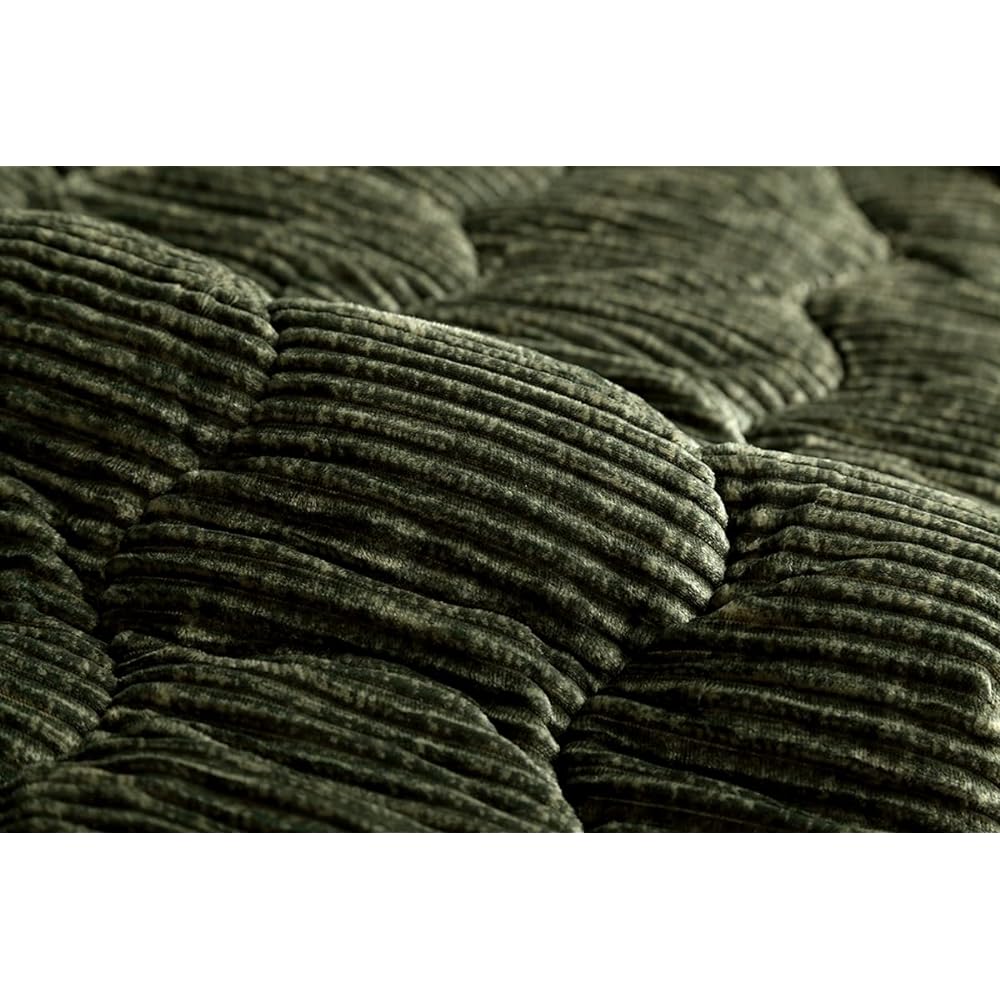 Ikehiko Corporation Kotatsu Futon Grand Approx. 205 x 285cm Green Large Rectangular Corduroy Plain Antibacterial and Deodorizing #6840229
