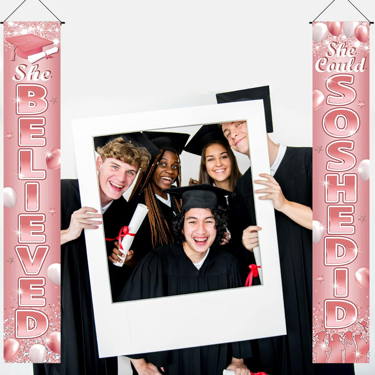 Graduation decoration pouch banner