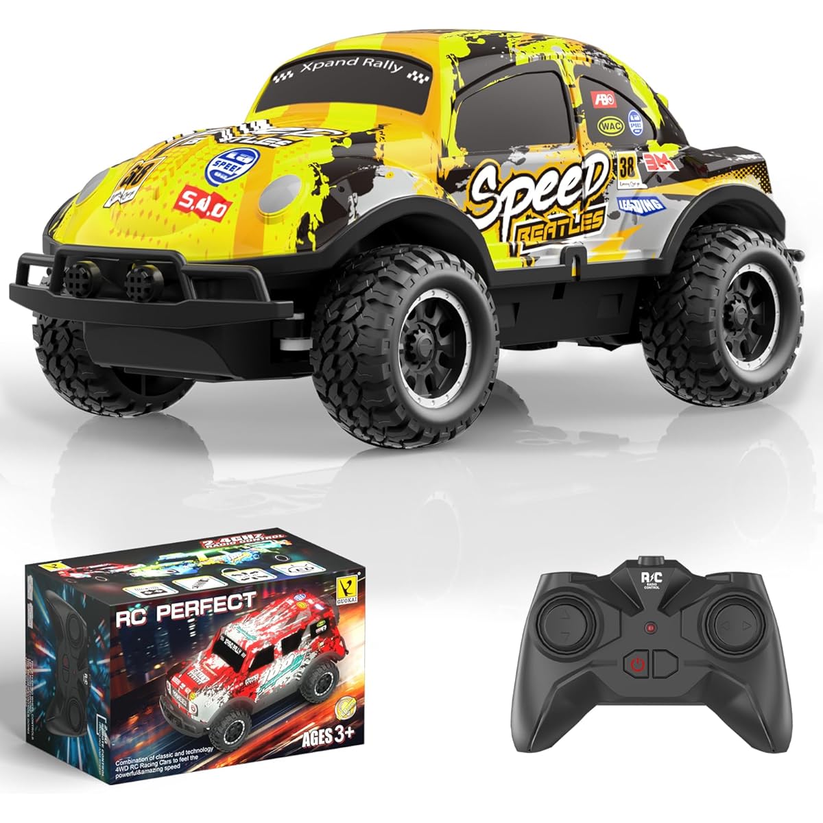 GUOKIA 1/24 Scale High Speed Monster Truck for Boys, Girls and Kids