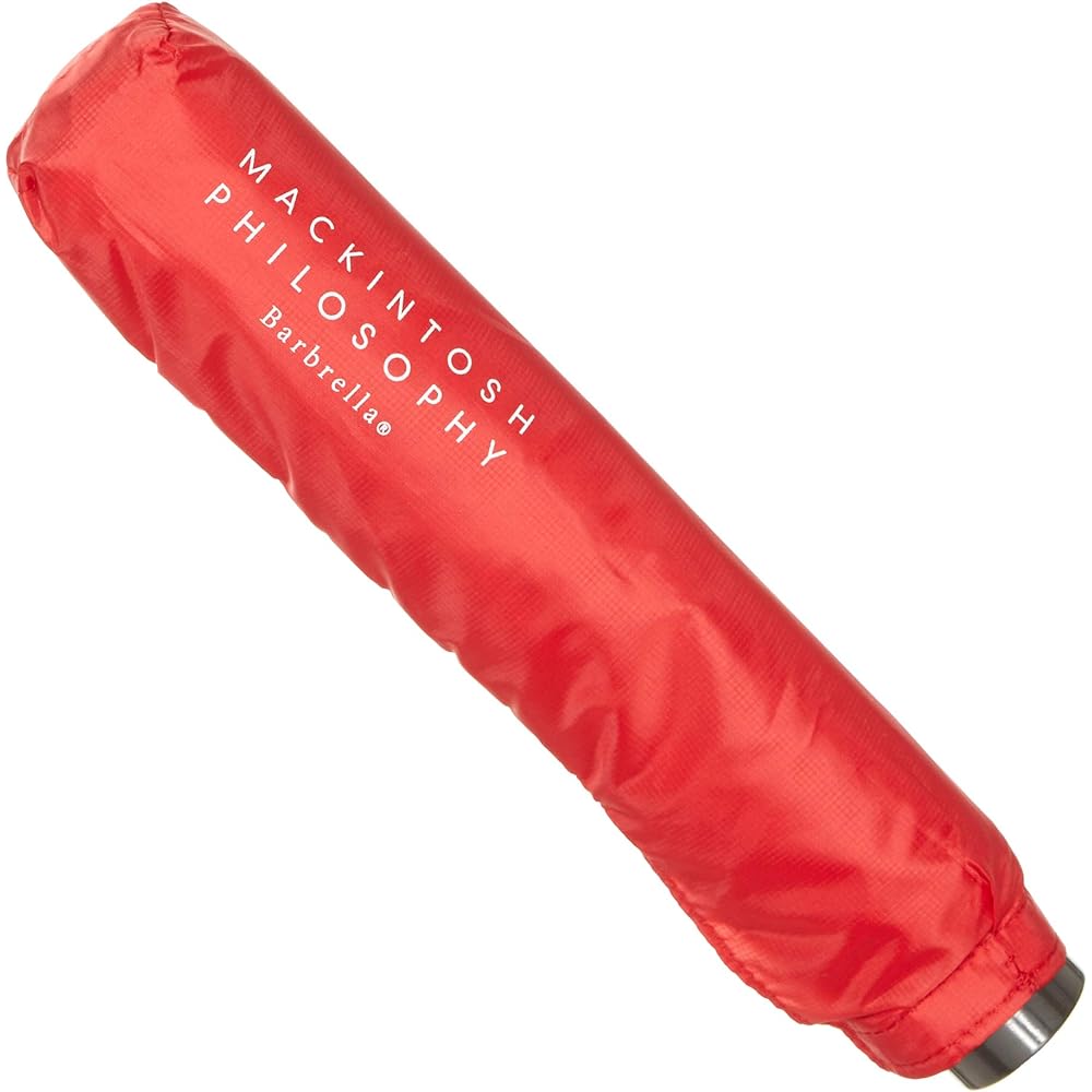 [Moonbat] MACKINTOSH PHILOSOPHY Barbrella [Lightweight] Mini Umbrella Plain Red Japan Rib 50cm (FREE Size)