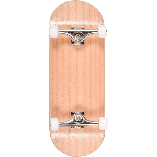 RACOFSB Complete Fingerboard - Professional Single Axle Trucks, CNC Bearing Wheels, Pro 34mm x 97mm Handmade Wooden Board, Burl Edition (Wood)