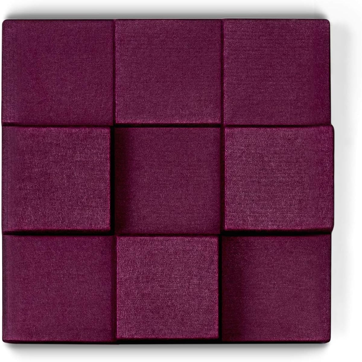 UPLIFT Desk - 3D Cube Acoustic Wall Panel (Plum)