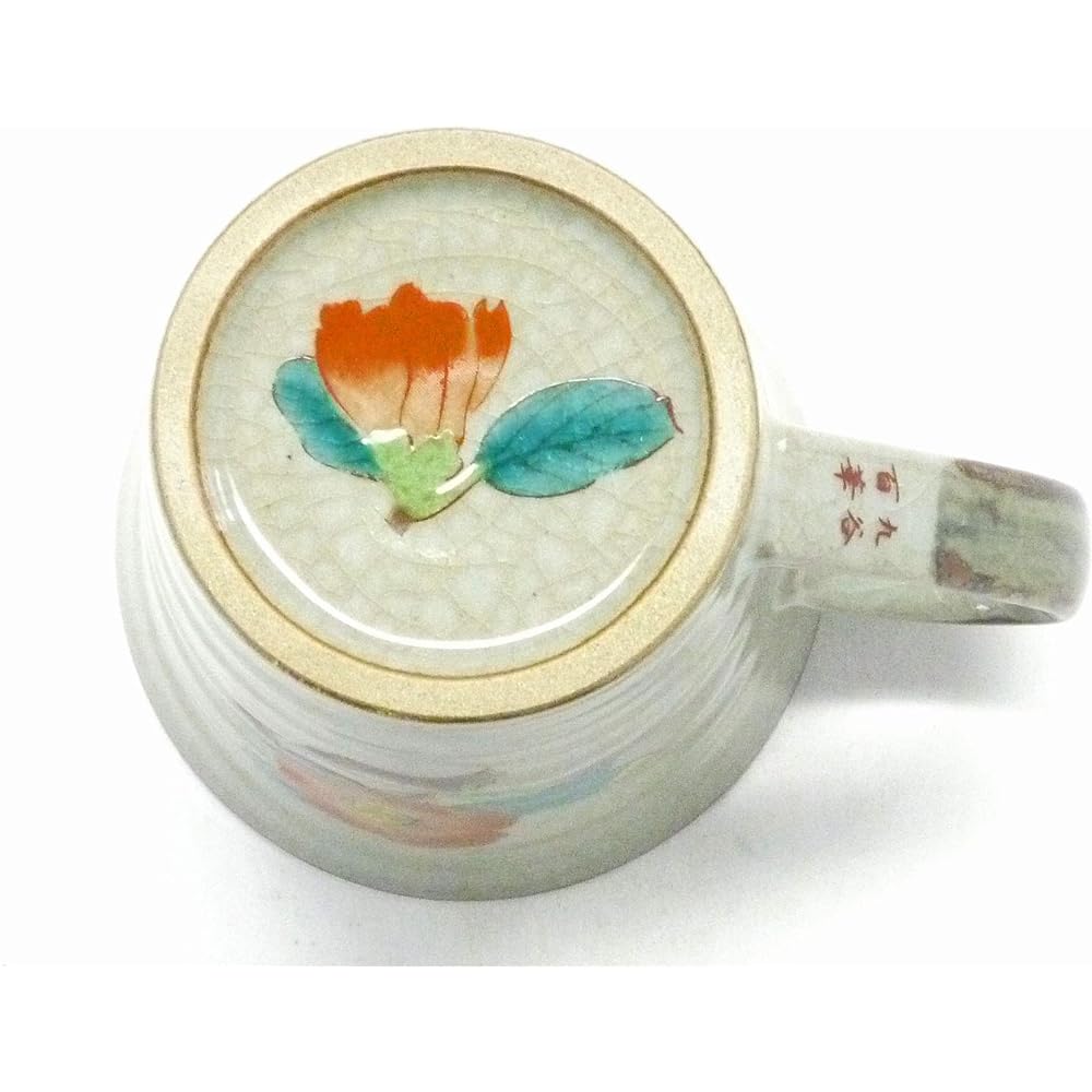 Kutani ware [mug] camellia and bird [back picture]