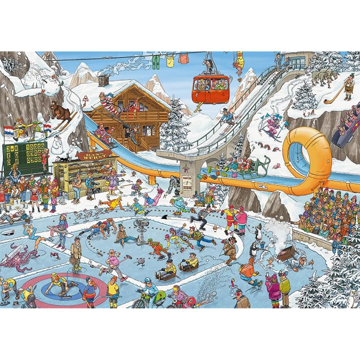Jan van Haasteren - The Winter Games - 1000 piece puzzle