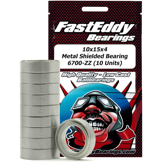 Tamiya 1510 Metal Shield Replacement Sealed Ball Bearing Kit for RC Cars 10 x 15 x 4 (10 Units)