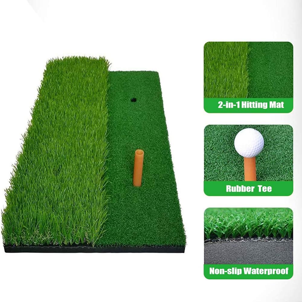 Putter Practice Mat, Golf Mat, Golf Practice Equipment, Shot Mat, Home Indoor Practice Rubber Mat, Artificial Grass