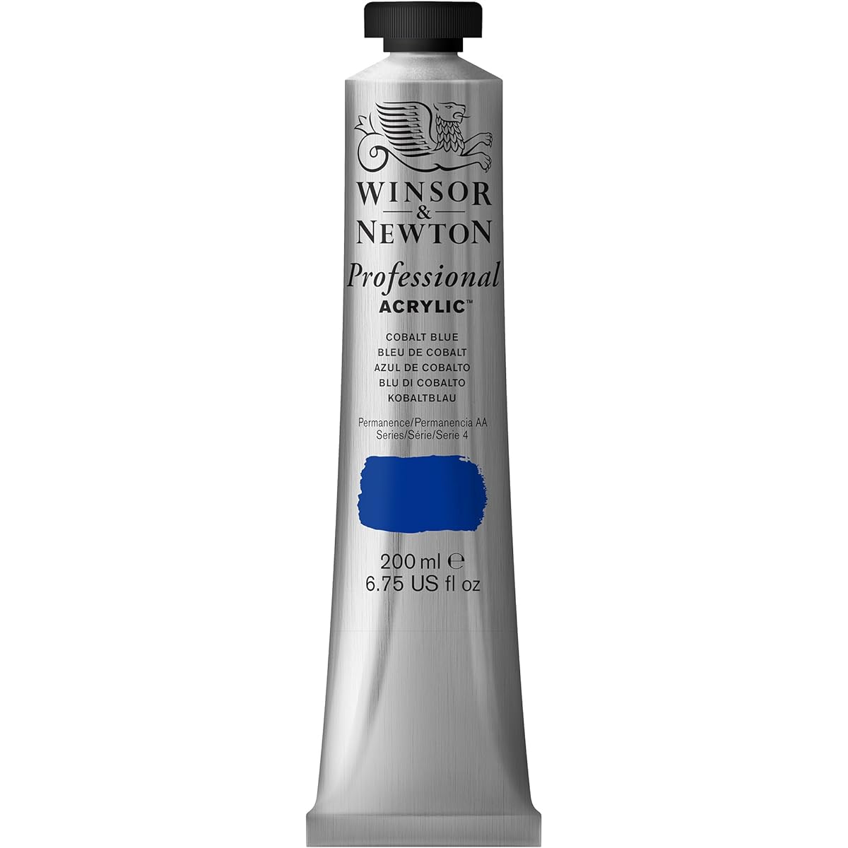 (Cobalt Blue) - Winsor & Newton 200ml Professional Acrylic Colour Tube - Cobalt Blue