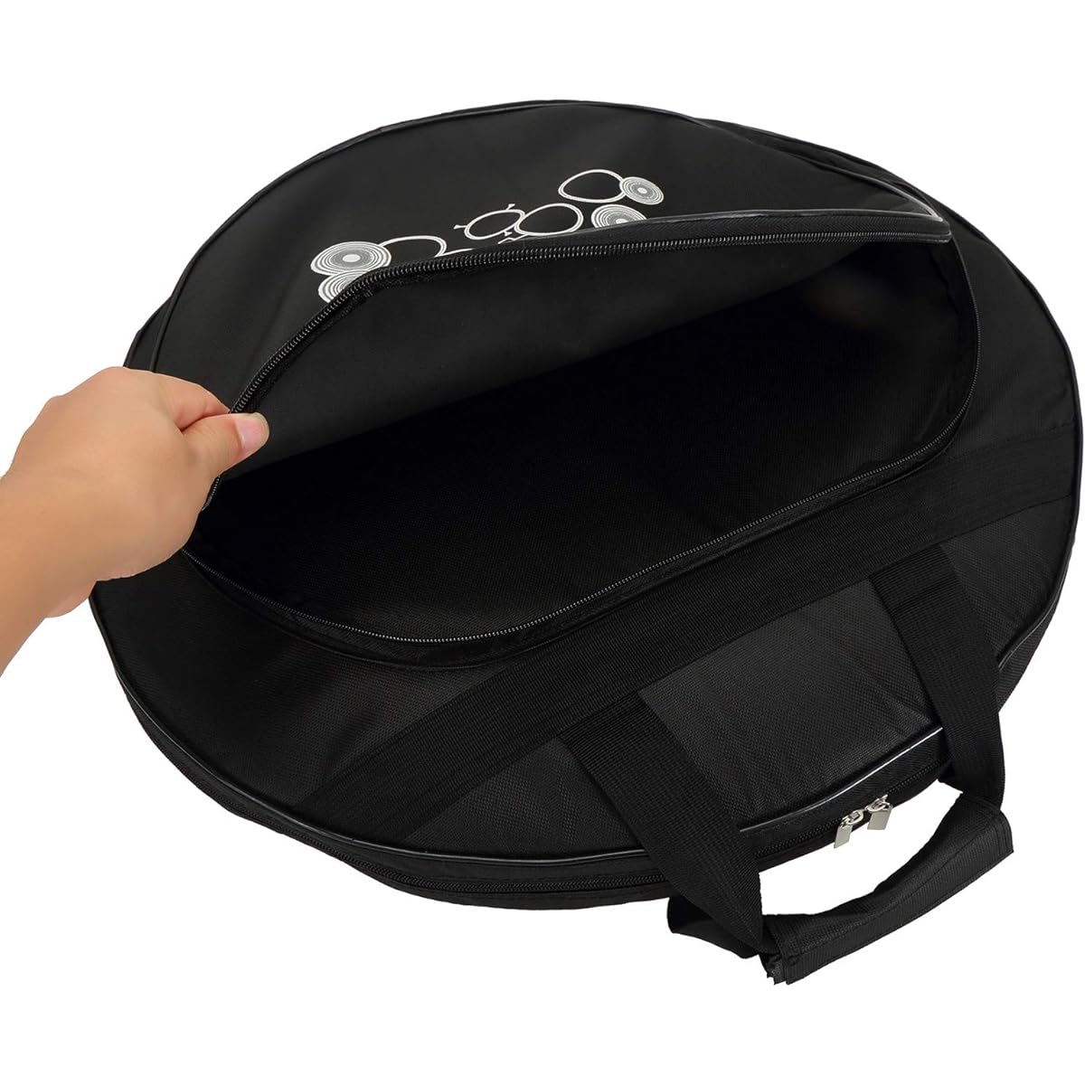 Tosnail 22" Cymbal Gig Bag with Carry Handle and Shoulder Strap, Perfect for Dust-Proof Storage