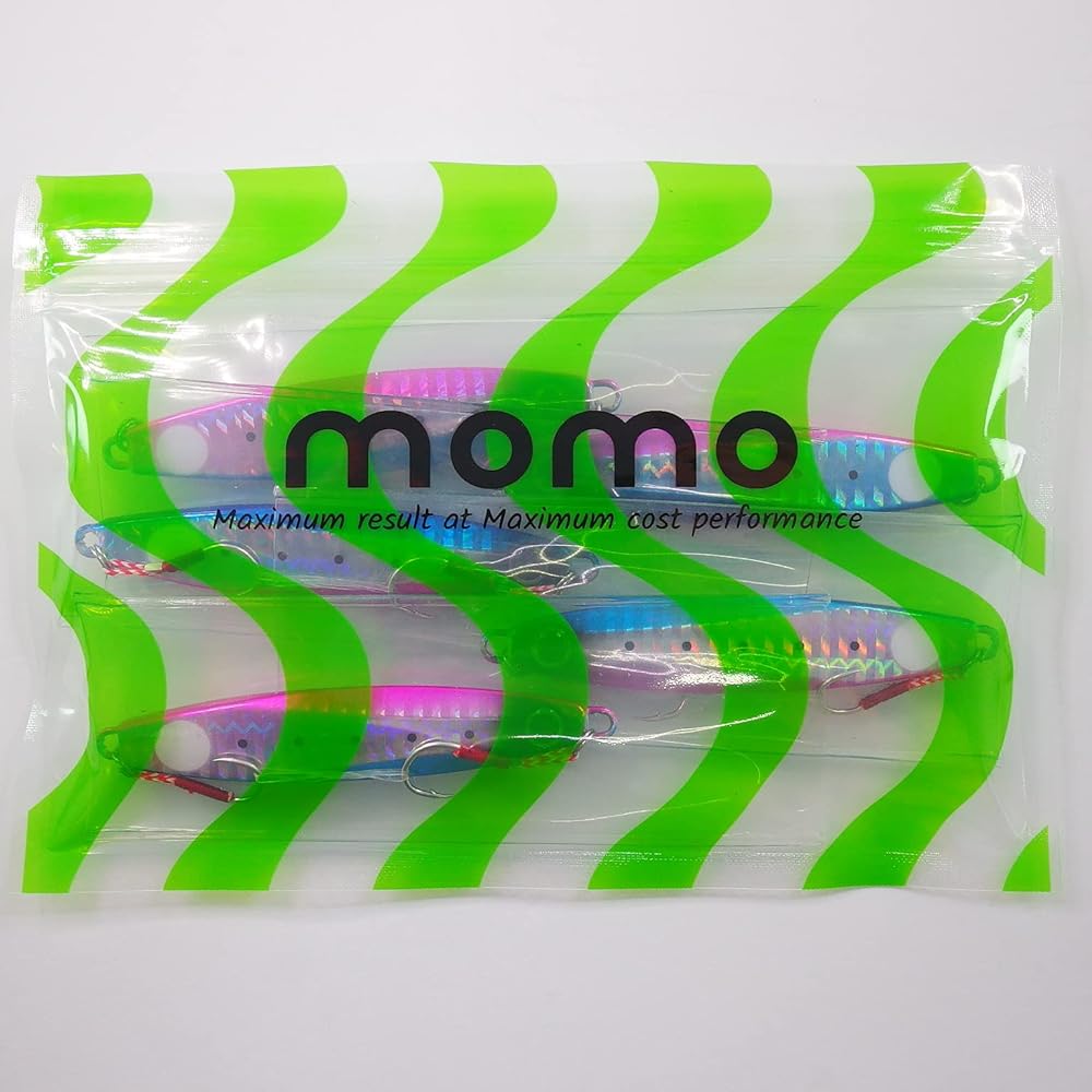 [momo Lure] Momoru Lure KANARAZU Metal Jig 30g 40g Shore Jigging Definitive version of shore jigging Set of 5 for perfect fishing results (40g - Assortment 04)