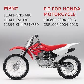 Left Side Crankcase Cover Gasket for Honda CRF100 CRF80 CRF100F CRF80F 2004-2013, MPN# 11341-GN1-A80 11341-KSJ-J30 11394-KN4-751/750