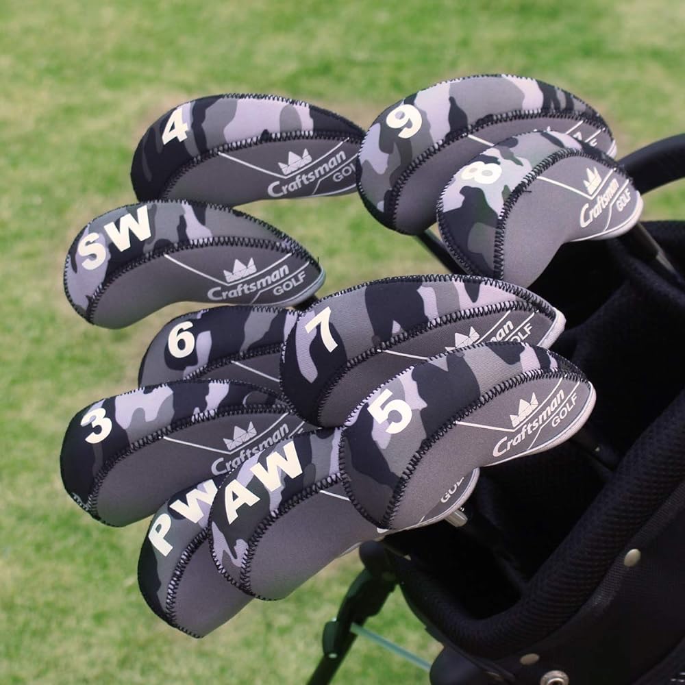 CRAFTSMAN Golf Iron Cover Wedge Cover Head Cover Camouflage (10 PCS of Camouflage)