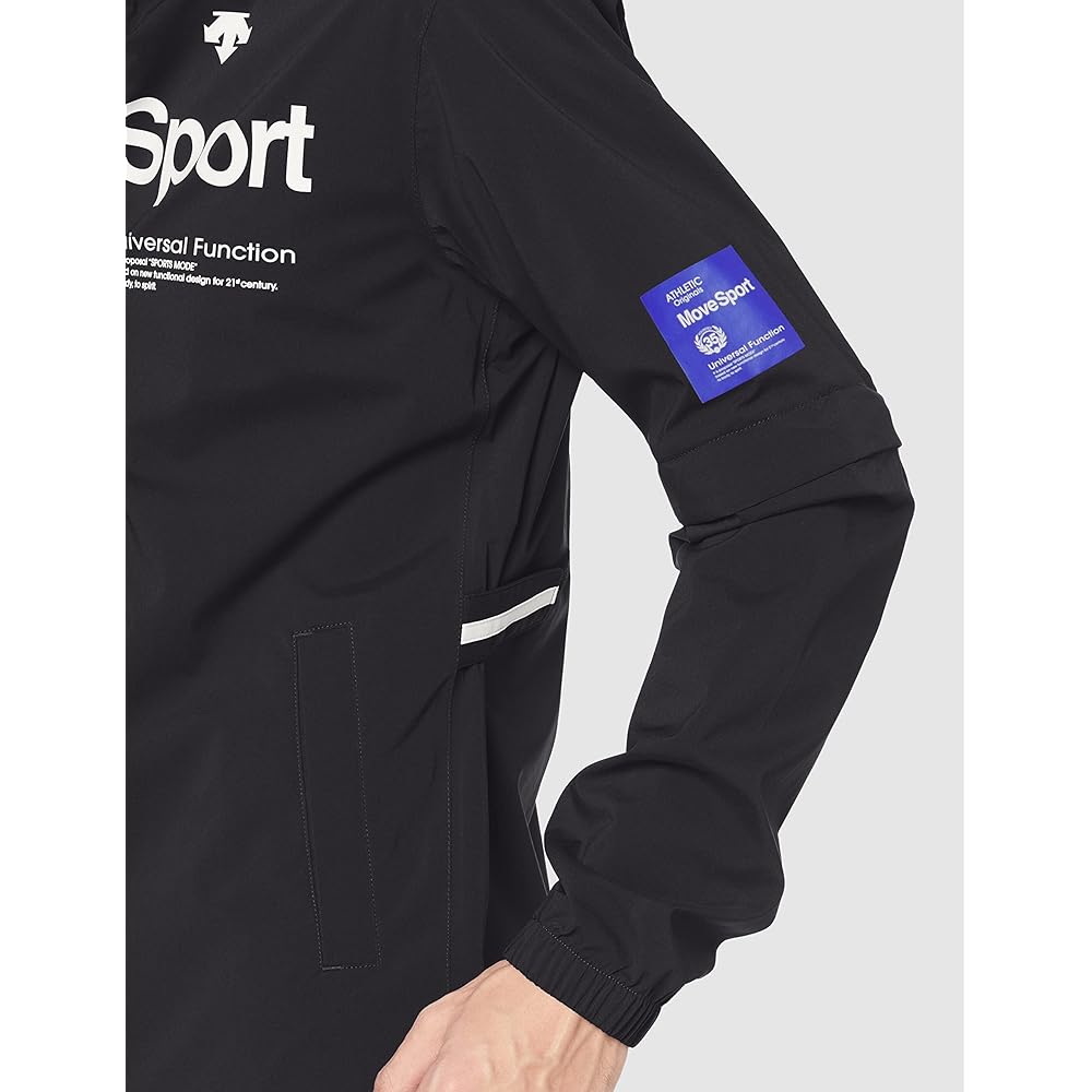 [DESCENTE] Golf Rain Wear [ACTIVE] Stretch, Easy to Move, Reduces Stuffiness, Detachable Sleeves, Adjustable Pants Length, Beautiful Silhouette, Water Resistant, Breathable, Stylish DGMRJH01W Men's