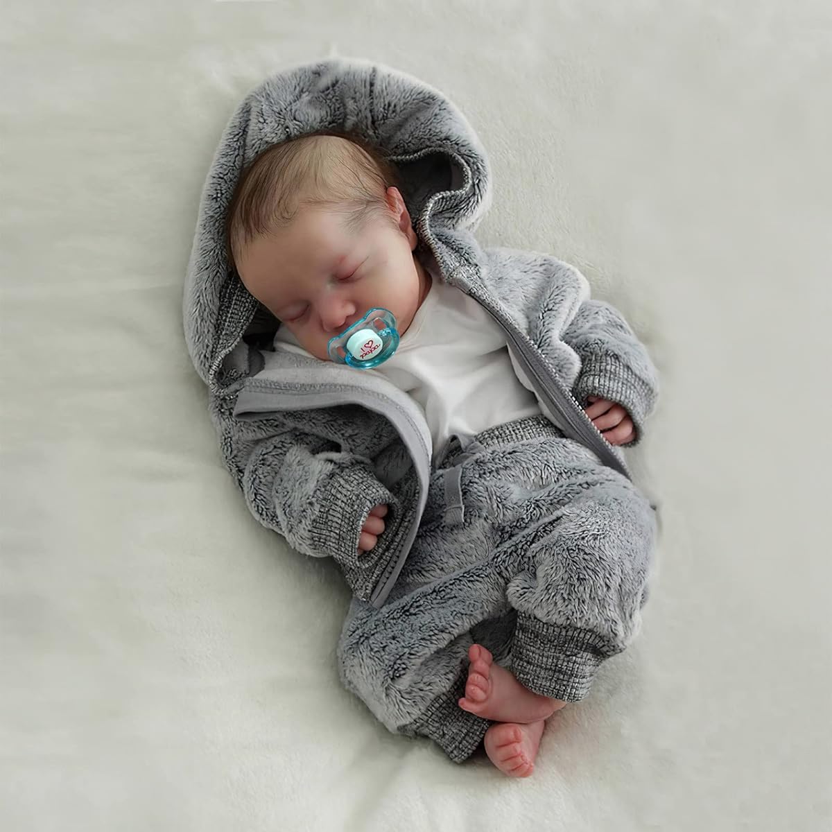 JIZHI Lifelike Reborn Baby Doll Boy - 20 Inch Soft Baby Feel Realistic Newborn Doll Full Body Vinyl Anatomically Correct Real Baby Doll with Gift Box Baby Boy Doll Ages 3+