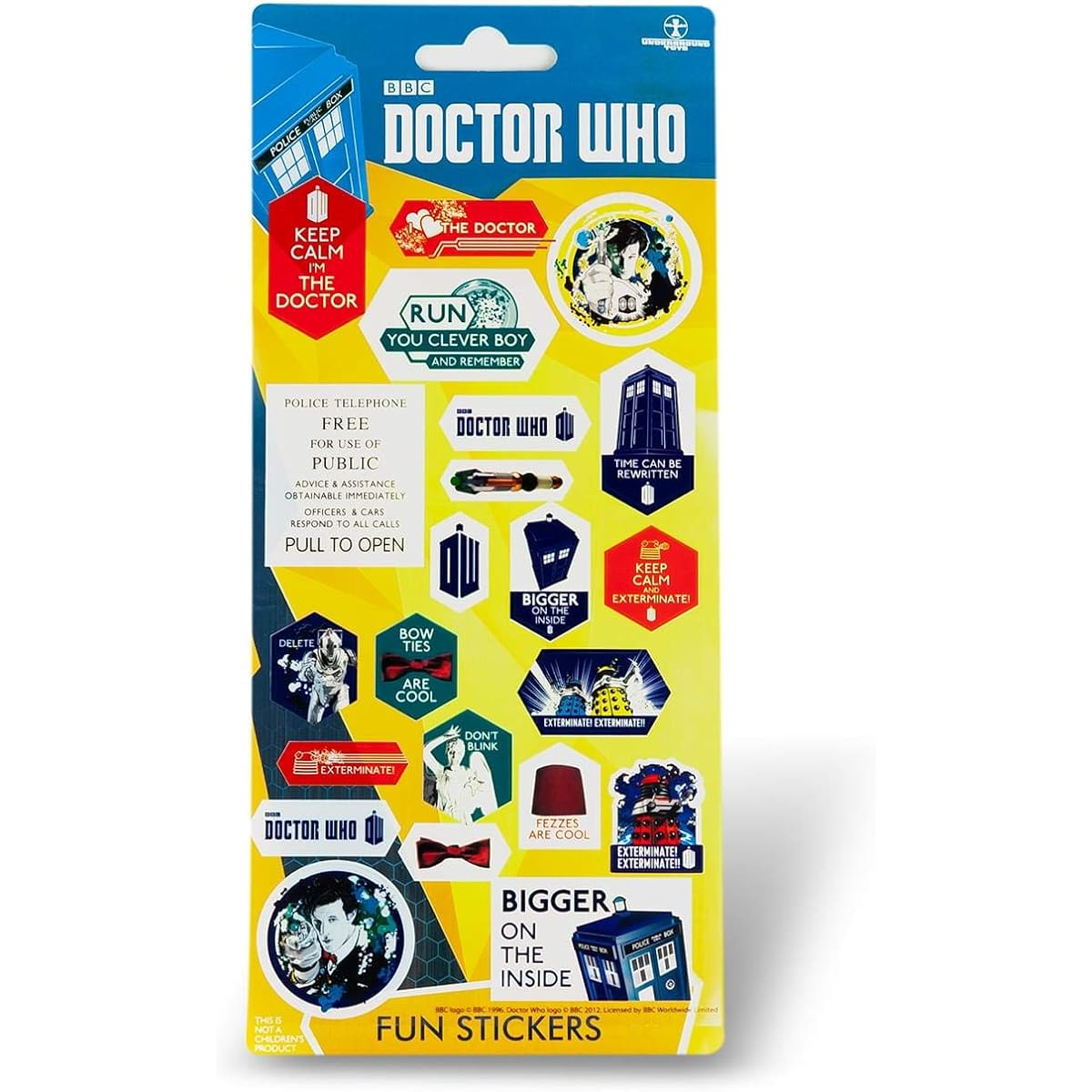 BBC Doctor Who Assorted Sticker Set
