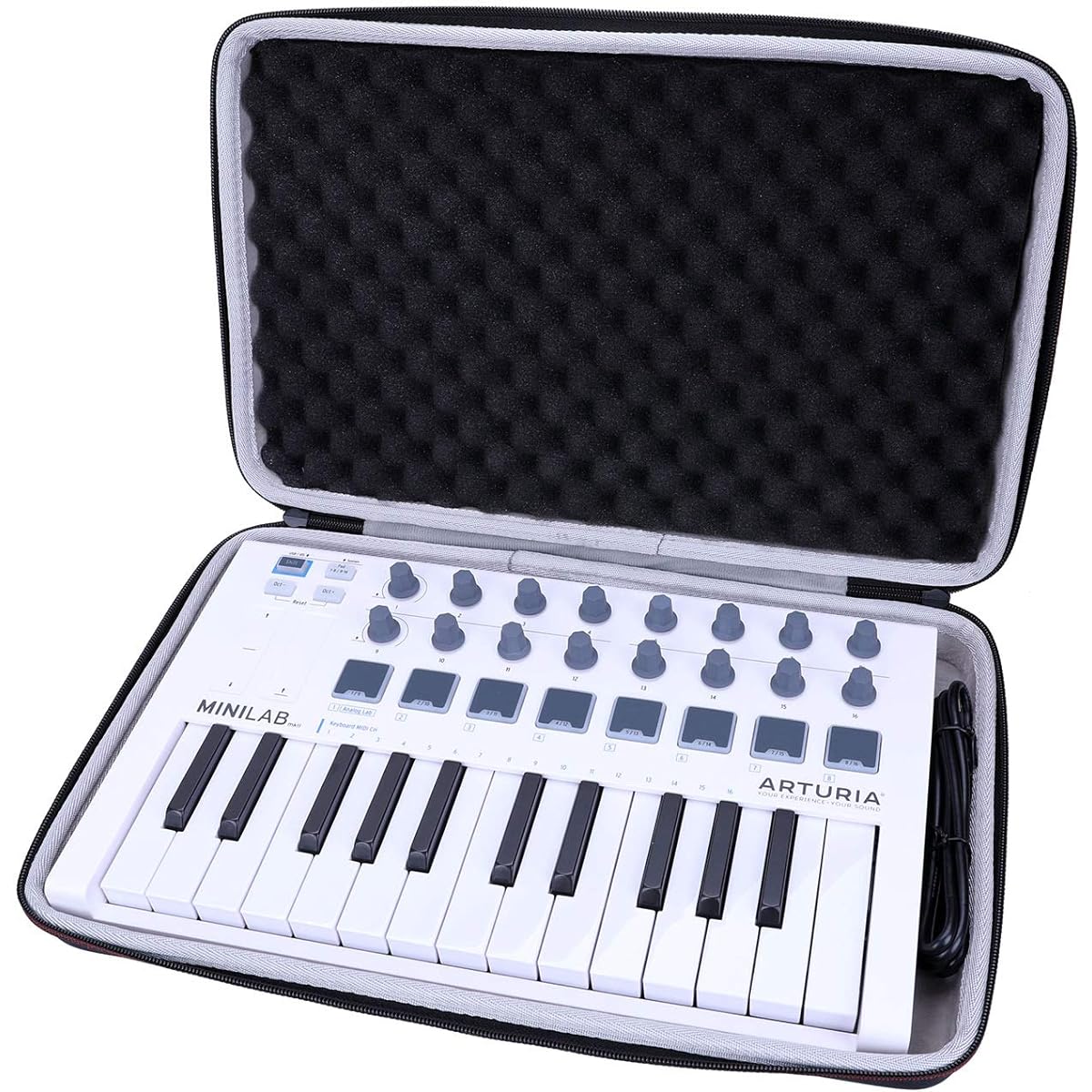 LTGEM Hard Carry Case for Arturia MiniLab MkII 25 Slim Key Controller