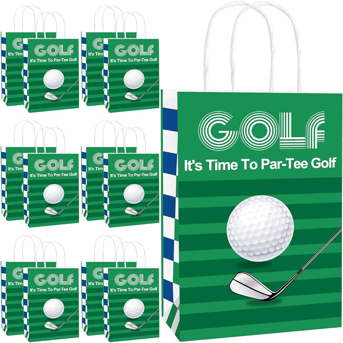 golf party bags golf party favor bags golf goodie bags golf candy bags goodie bags golf gift bags with handles golf party supplies golf themed party supplies golf birthday party supplies