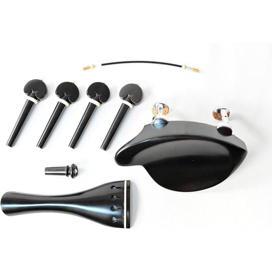 ARTIGIANO&VIOLIN Violin Fittings Ebony (French Tile, Normal Tailpiece)