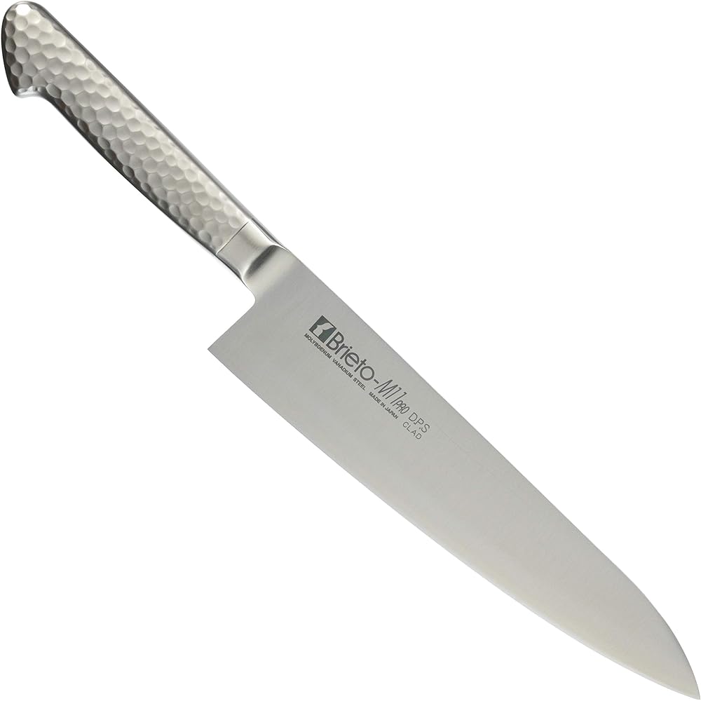 Kataoka Seisakujyo Gyuto Knife Silver 210mm Made in Japan Brieto-M11pro D.P.S CLAD Molybdenum Vanadium Steel Interrupt M1105-D.P.S