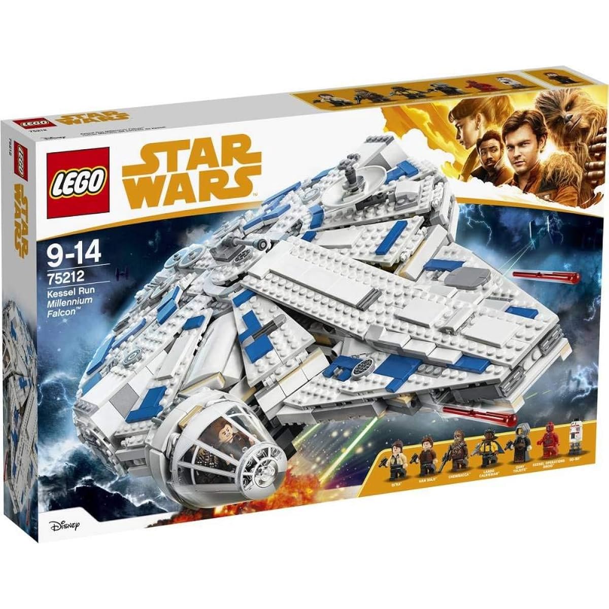 LEGO Star Wars Solo: A Star Wars Story Kessel Run Millennium Falcon 75212 Building Kit and Spaceship Model Set Popular Building Toy Gift for Kids (1414 Pieces) (Discontinued by Manufacturer)