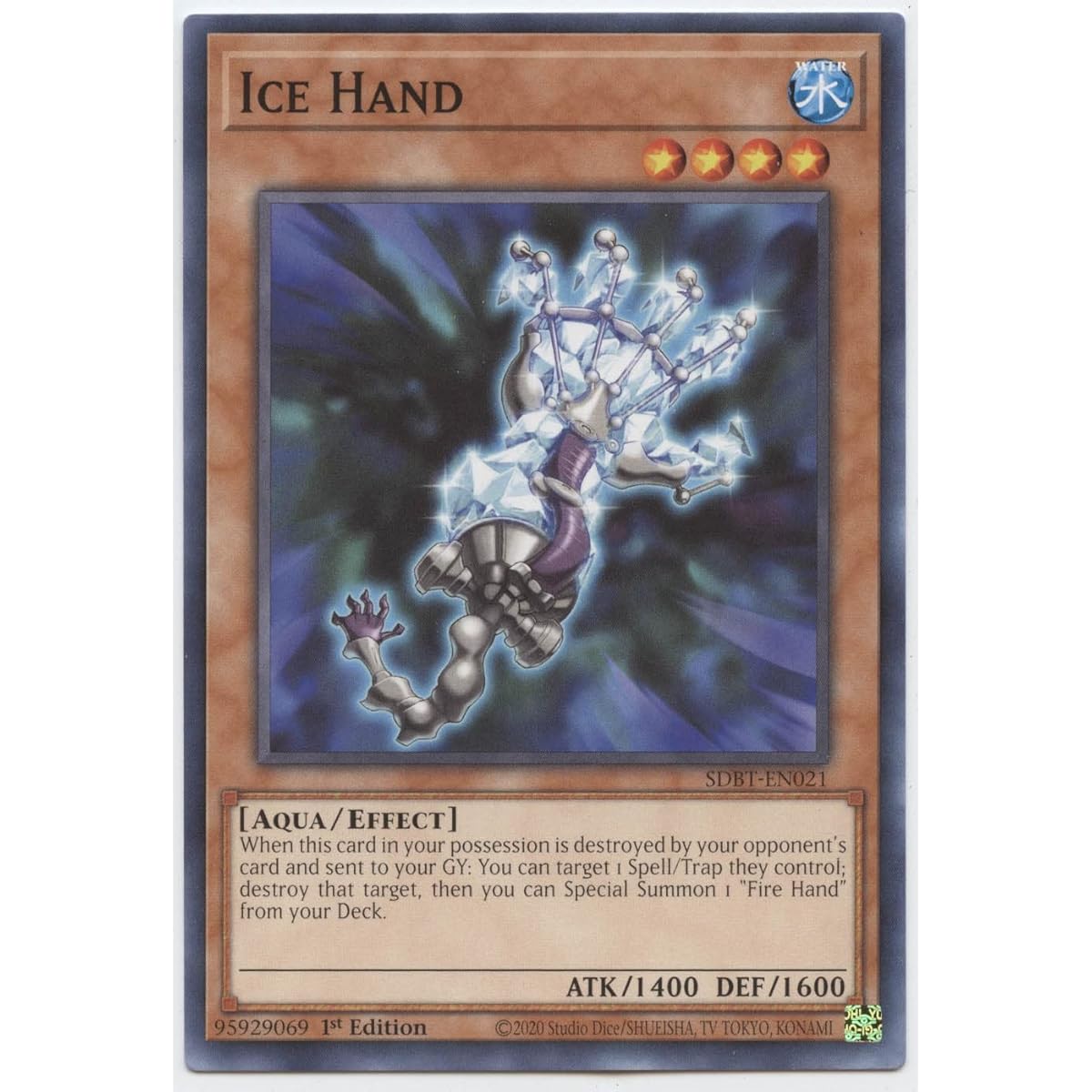 Ice Hand - SDBT-EN021 - Common - 1st Edition.