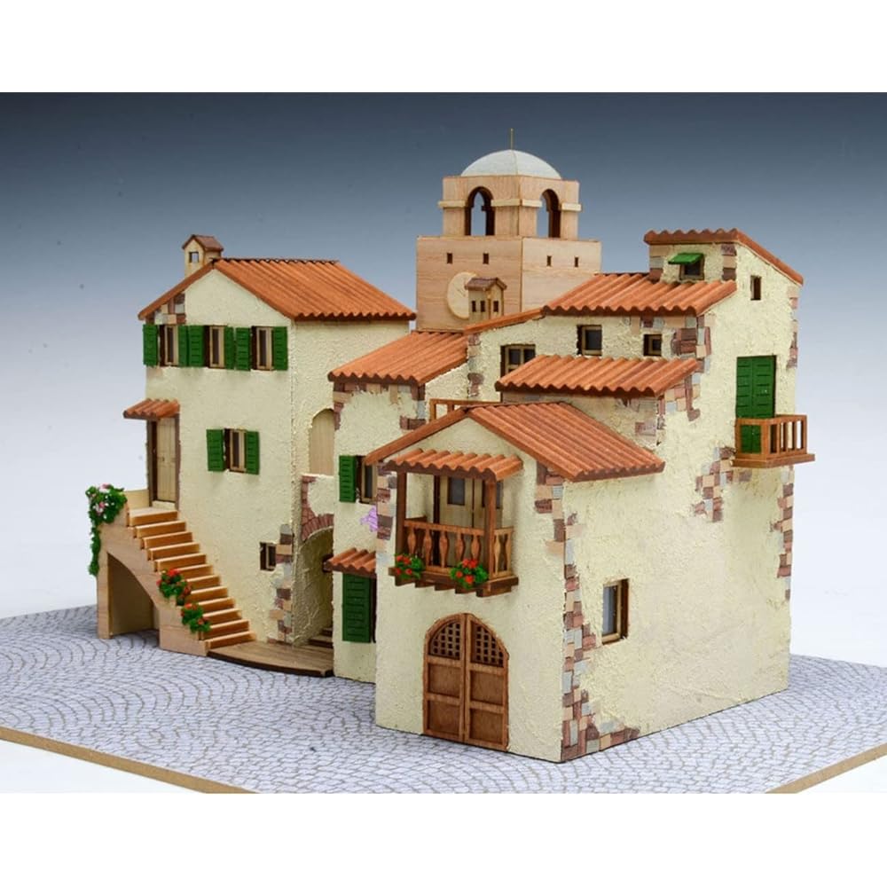 Woody Joe 1/87 European Cityscape Series Italy Wooden Model Assembly Kit