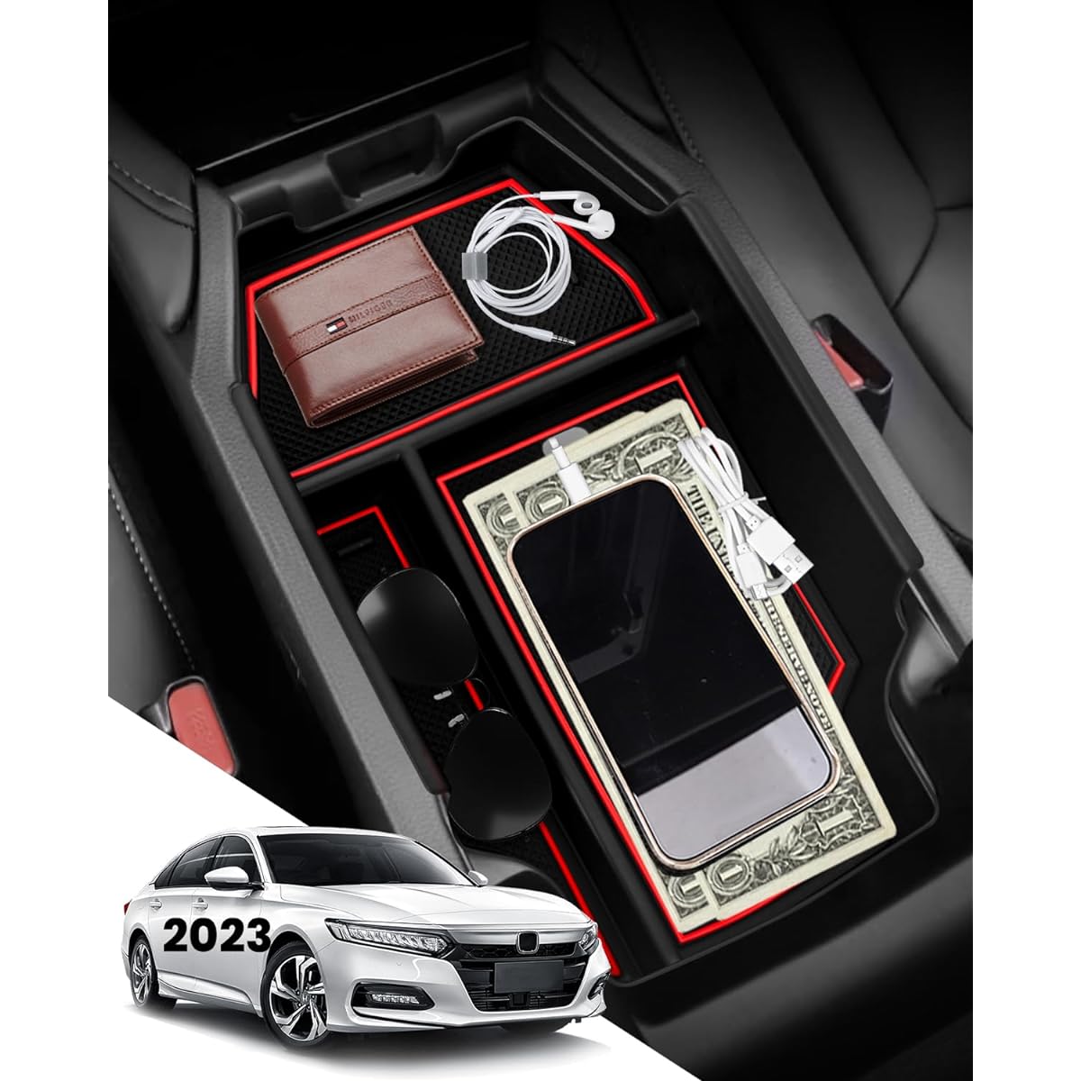QUICKWOLF Accord Center Console Red