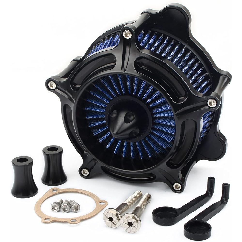 Motorcycle Air Cleaner Intake Filter Kit for Harley Twin Cam EVO Dyna 1999-2017 Touring Road King Electra Glide Road Glide 1993-2007 Softail