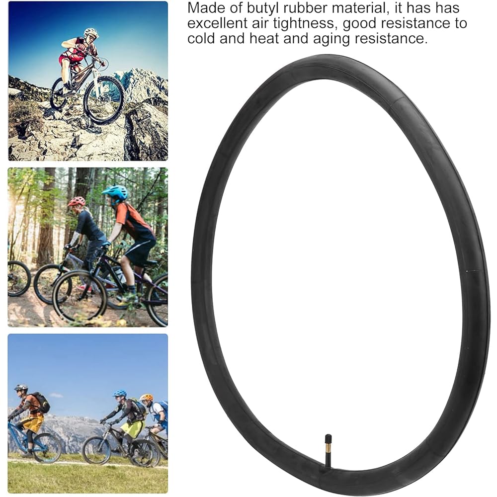 Huidel Bike Inner Tube, 26x1.95 /2.125 Durable Bike Inner Tube Schrader Valve 26 Inch Butyl Rubber Inner Tube Replacement