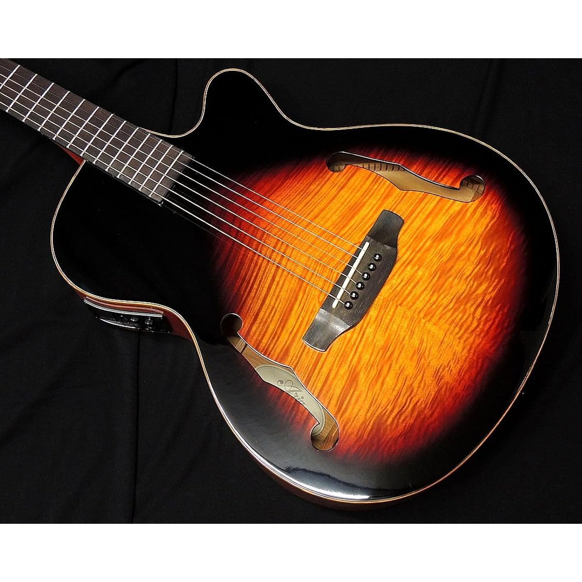[Special color] ARIA FET-F2 BSG F-hole electric acoustic original color Brown sunburst gloss finish