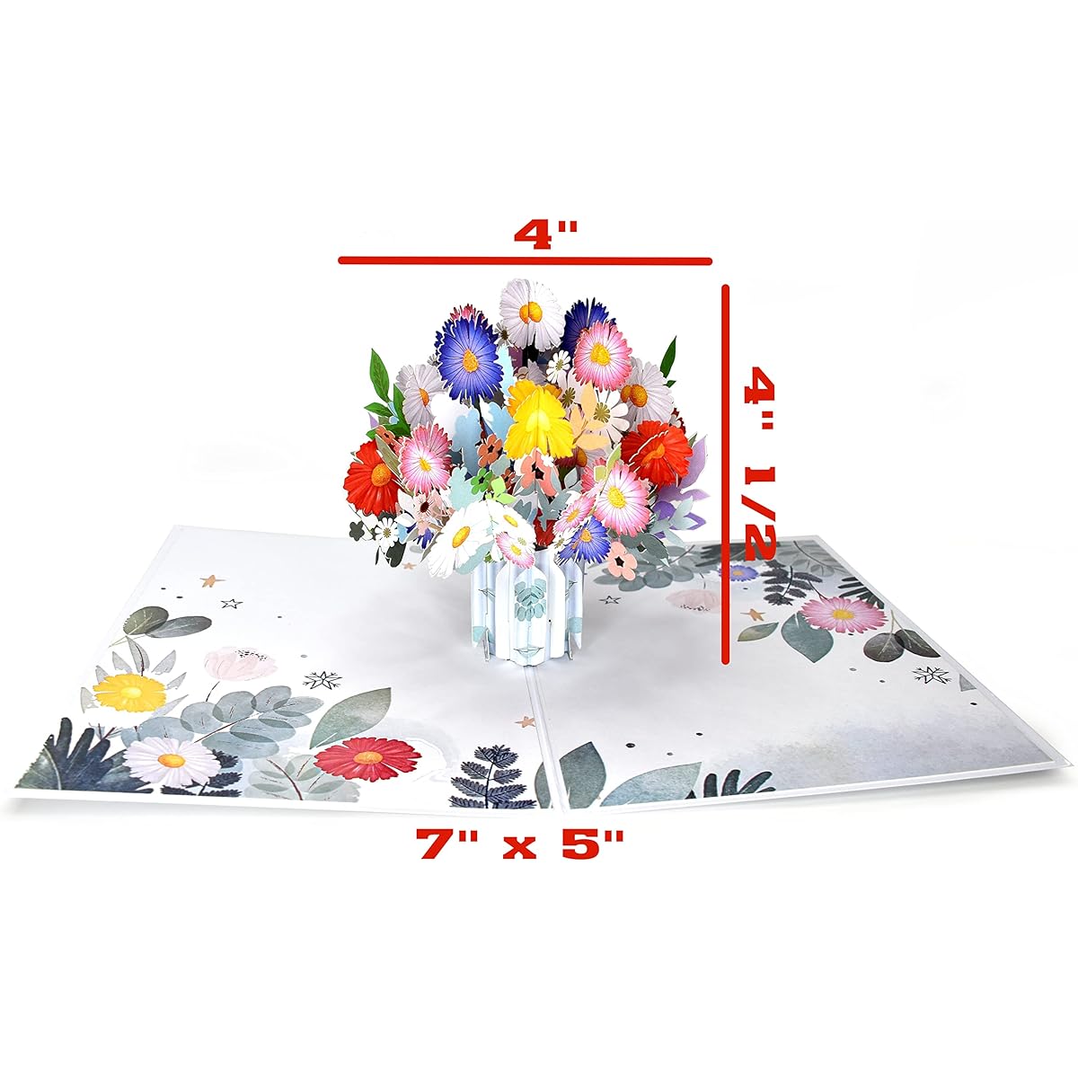 Daisy Vase Pop Up Birthday Card Mother's Day Anniversary Card Thinking Card Summer Card