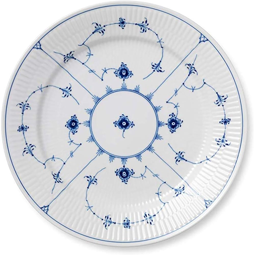 [Regular Imported Product] Royal Copenhagen Blue Fluted Plain Plate Dish 19cm Wedding Gift Present 1017199