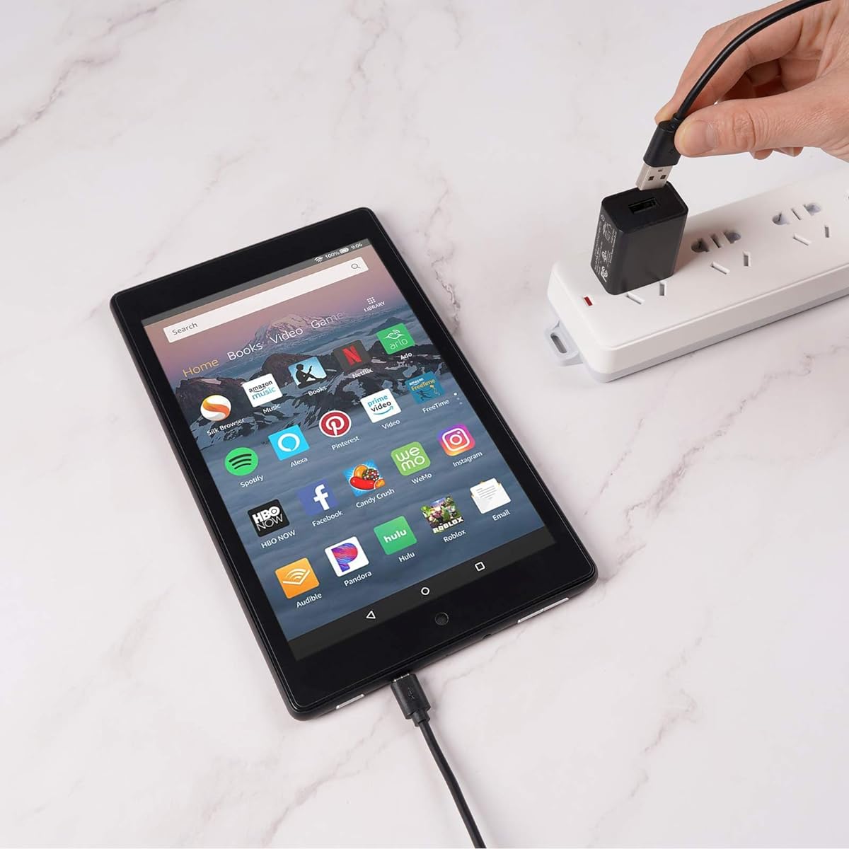 6.5ft USB C Charger for Fire HD 7-12th Gen/Fire HD 8-10th Gen/Fire HD 10-9th Gen/Fire HD7 8 10Plus Kids Edition Kids Pro