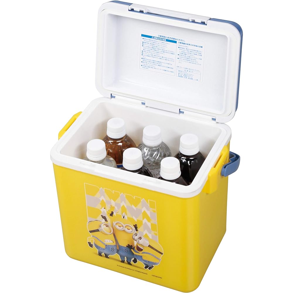 CAPTAIN STAG Minions Cooler Box 8 Capacity 6.8L Shoulder Strap Included Made in Japan Minions / 3D UY-8038