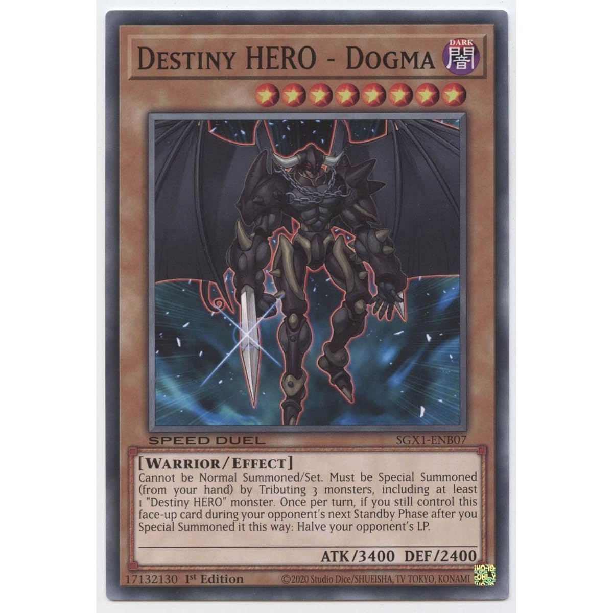 Destiny Hero - Dogma - SGX1-ENB07 - Common - 1st Edition