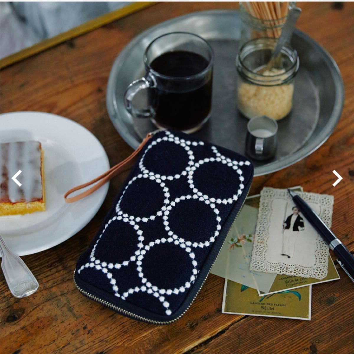 Small Drawer Pouch Mina Perhonen Tambourine Navy Mina Perhonen Tambourine Almost Daily