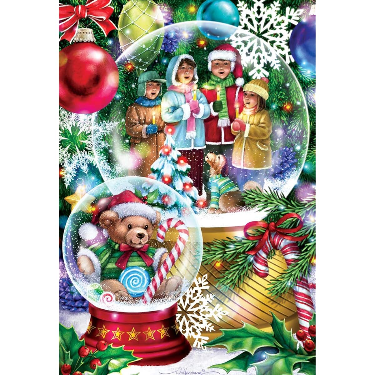 Snow globe kids jigsaw puzzle 100 pieces